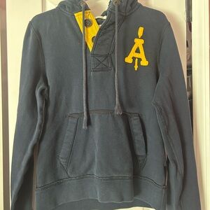 Abercrombie & Fitch Dark Blue Sweater with Yellow Details